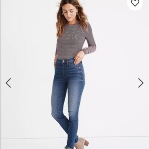 Madewell 10” High-Rise Raw Hem Skinny 29
